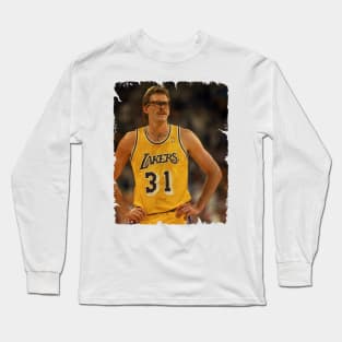 Kurt Rambis - Vintage Design Of Basketball Long Sleeve T-Shirt